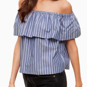 NWOT! Aritzia Hollande Blue/White Stripe Top